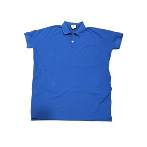 Tuckeruck Polo Shirt Dress‎ Mini Short Sleeve Blue Cotton Pique
